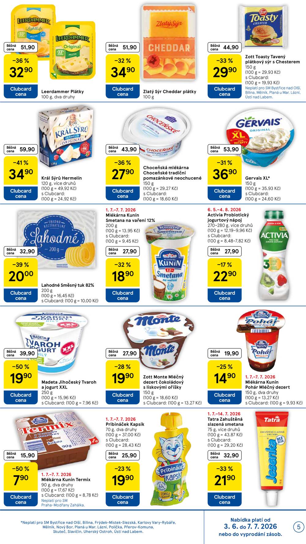 Tesco supermarkety od 1.7. do 7.7.2026
