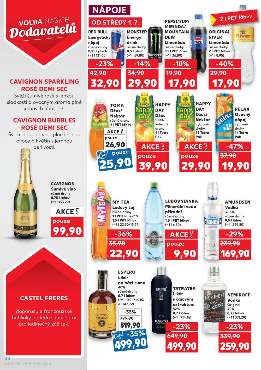 Leták Kaufland - Kaufland 1.7. - 7.7. - Kaufland - Rokycany - strana 38