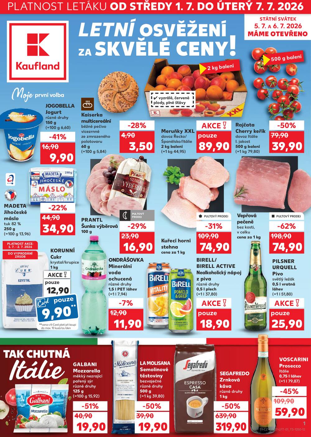 Leták Kaufland - Kaufland 1.7. - 7.7. - Kaufland - Náchod - strana 1