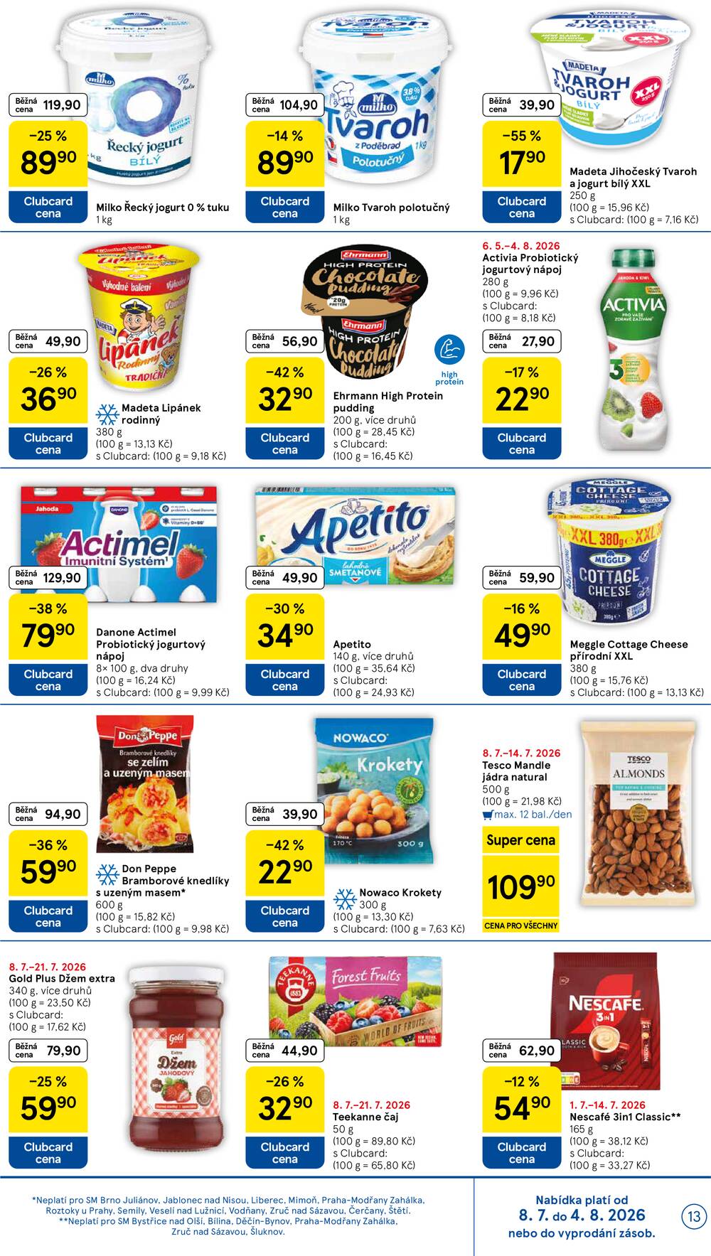 Tesco supermarkety od 8.7. do 14.7.2026