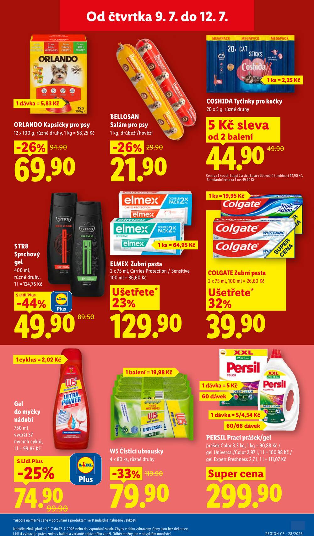 Lidl Čtvrtek od 9.7. do 12.7.2026