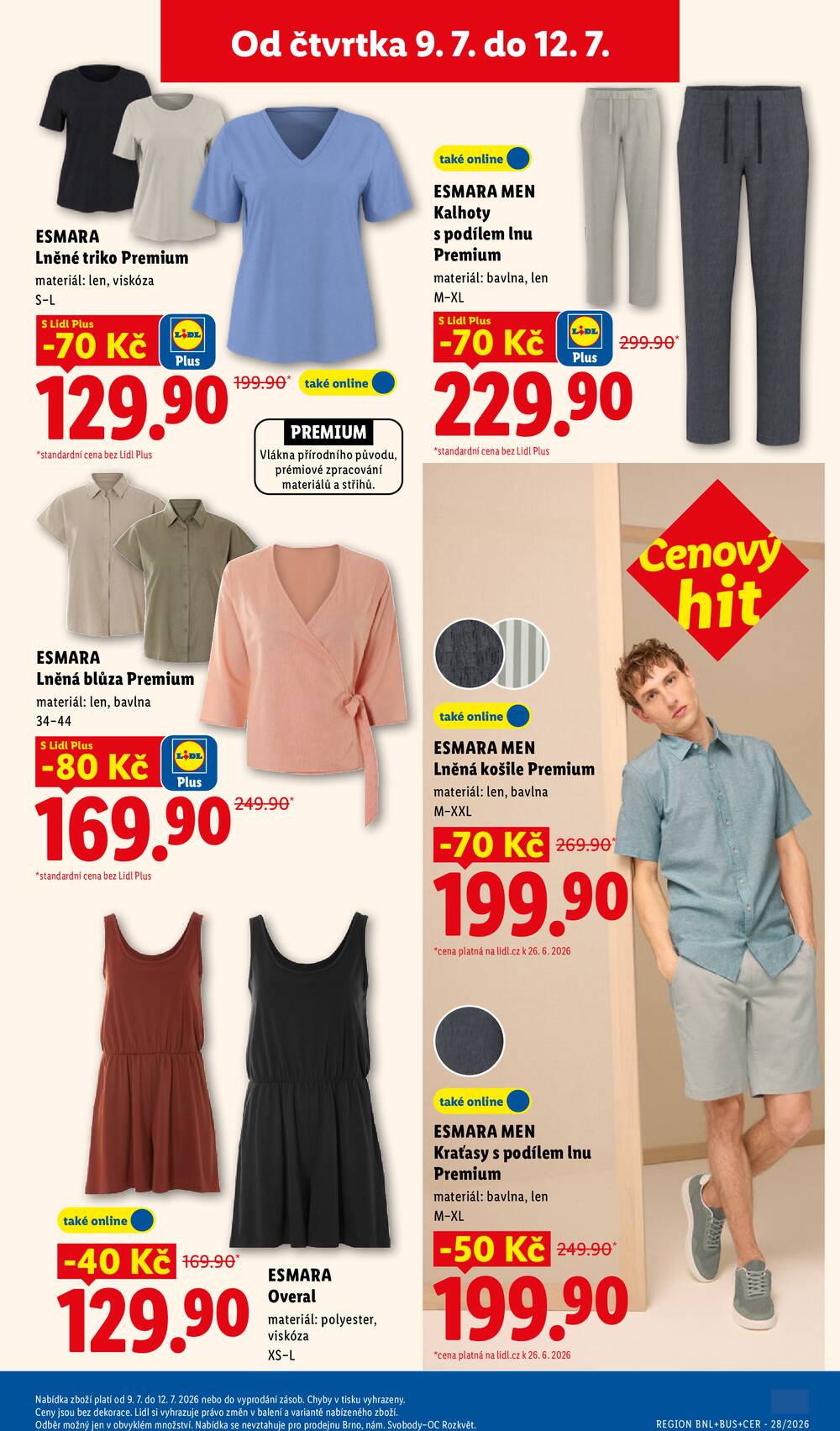 Lidl Čtvrtek od 9.7. do 12.7.2026