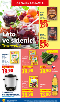 Lidl Čtvrtek od 9.7. do 12.7.2026