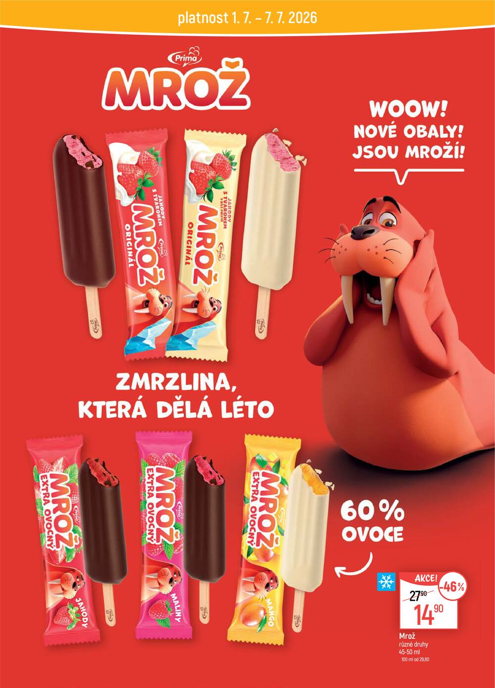 Akční leták Globus 8.7. - 14.7.2026 - Globus Praha - Centrum Černý Most