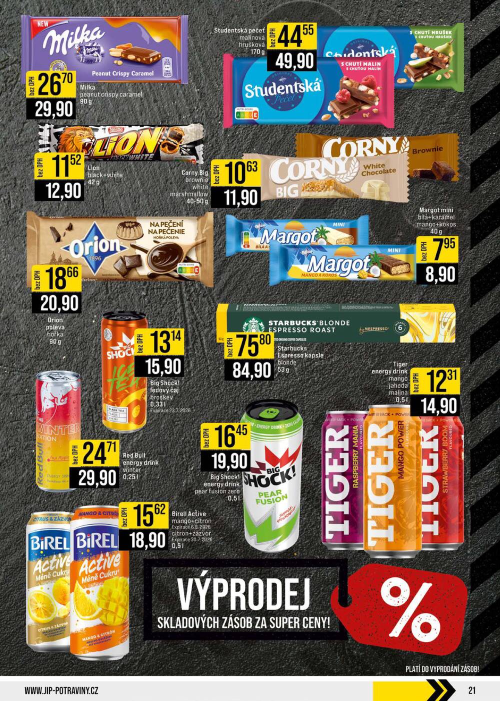 Leták JIP - JIP Cash & Carry Brno, Praha, Ostrava, Jilemnice, Pardubice, Ostrava, Karlovy Vary, Olomouc a Zlín od 8.7. do 14.7.2026 - strana 21 Leták JIP - JIP Cash & Carry Brno, Praha, Ostrava, Jilemnice, Pardubice, Ostrava, Karlovy Vary, Olomouc a Zlín od 8.7. do 14.7.2026 - strana 21