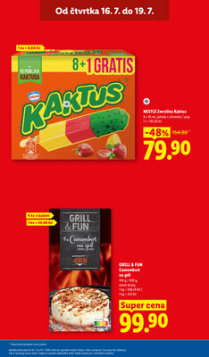 Lidl Čtvrtek od 16.7. do 19.7.2026