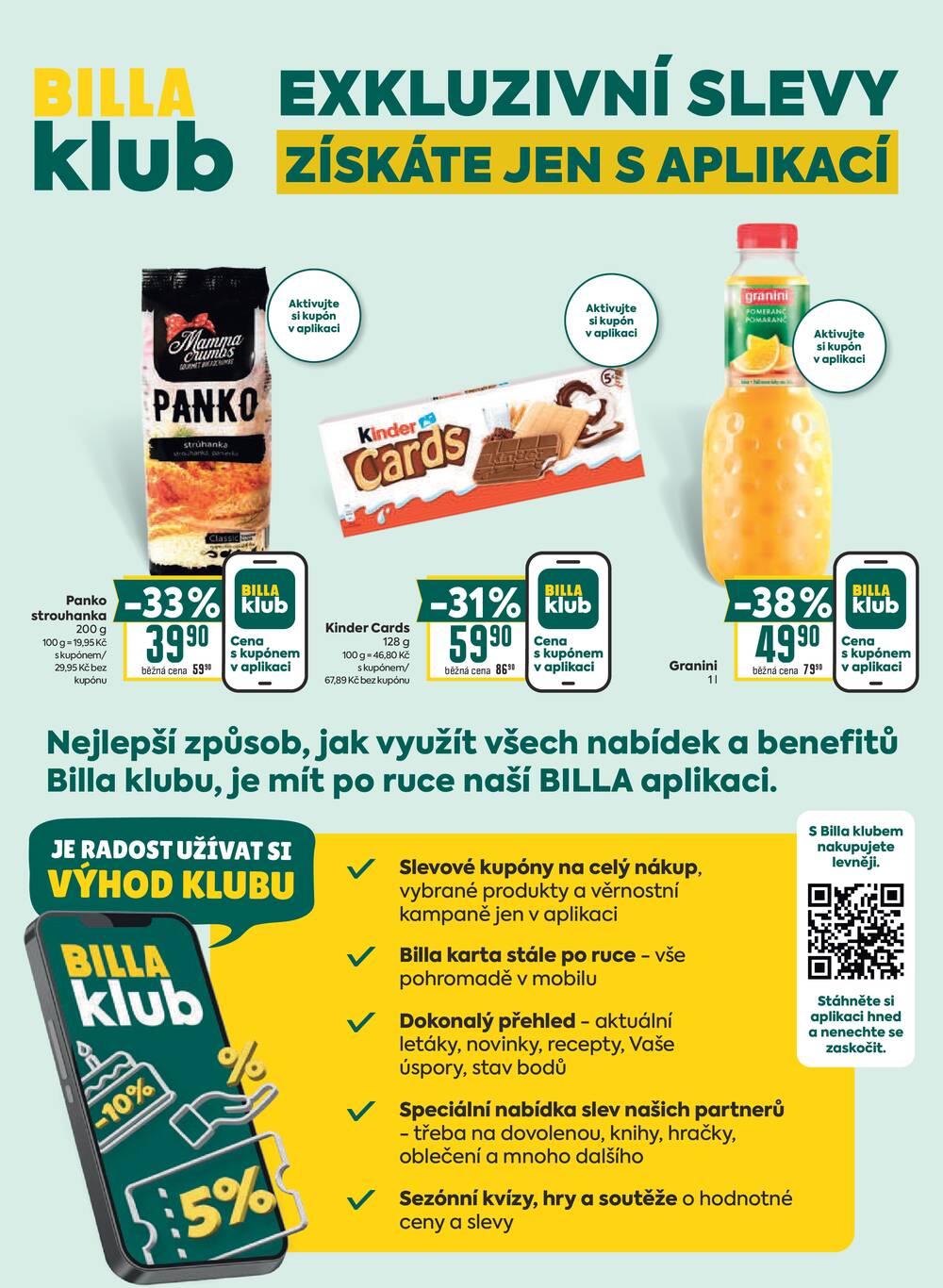 BILLA od 15.7. do 21.7.2026