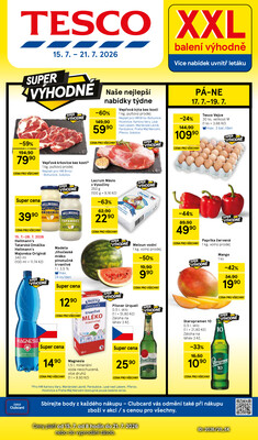 Leták Tesco malé hypermarkety od 15.7. do 21.7.2026