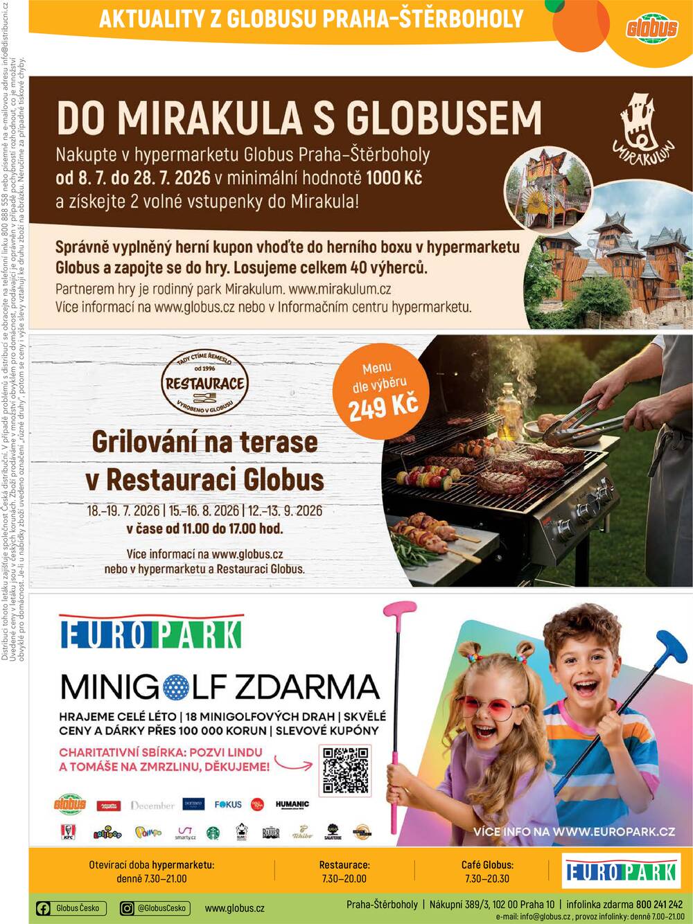 Akční leták Globus 15.7. - 21.7.2026 - Globus Praha - Štěrboholy