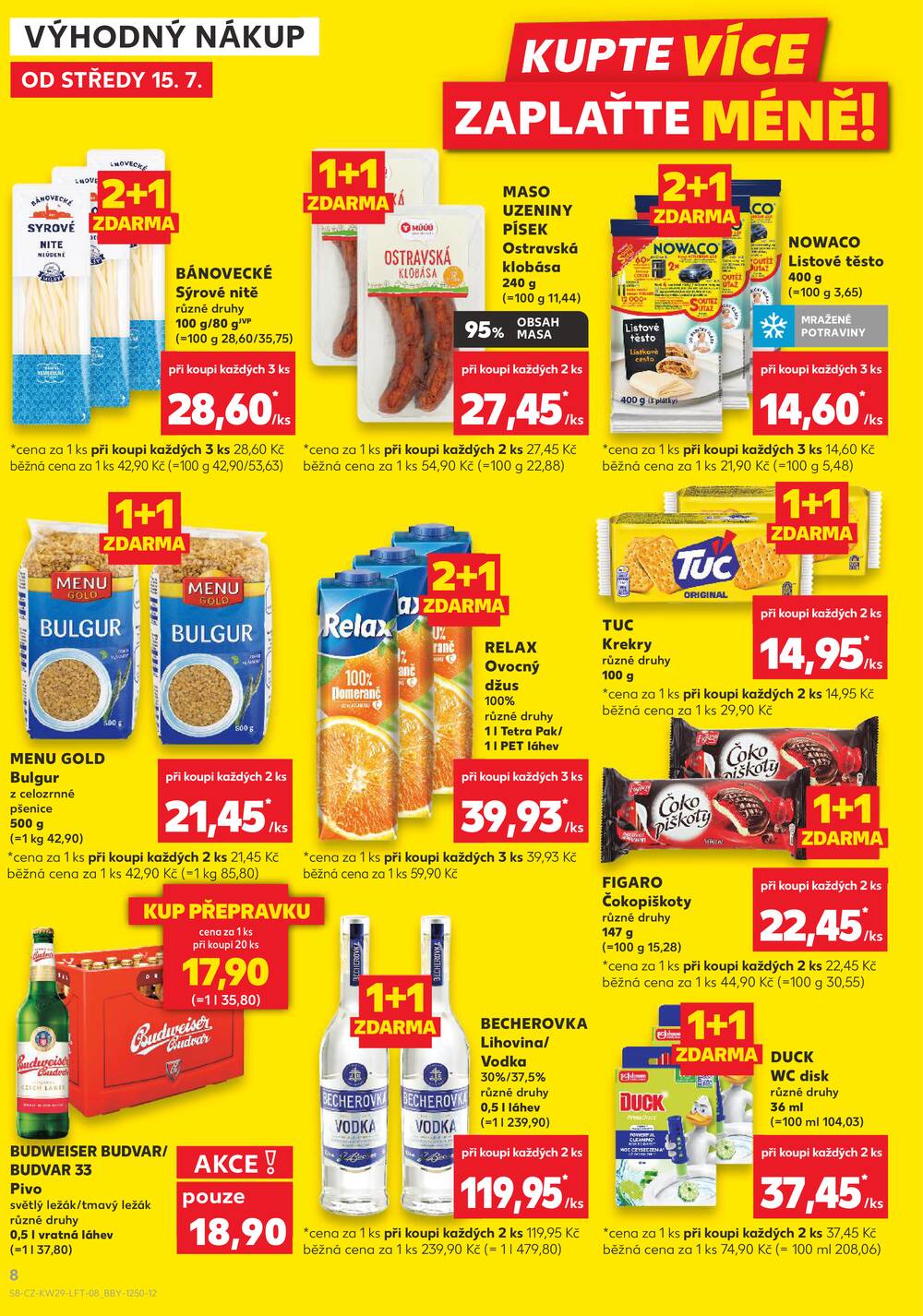 Leták Kaufland - Kaufland 15.7. - 21.7. - Kaufland - Ostrov - Jáchymovská - strana 8