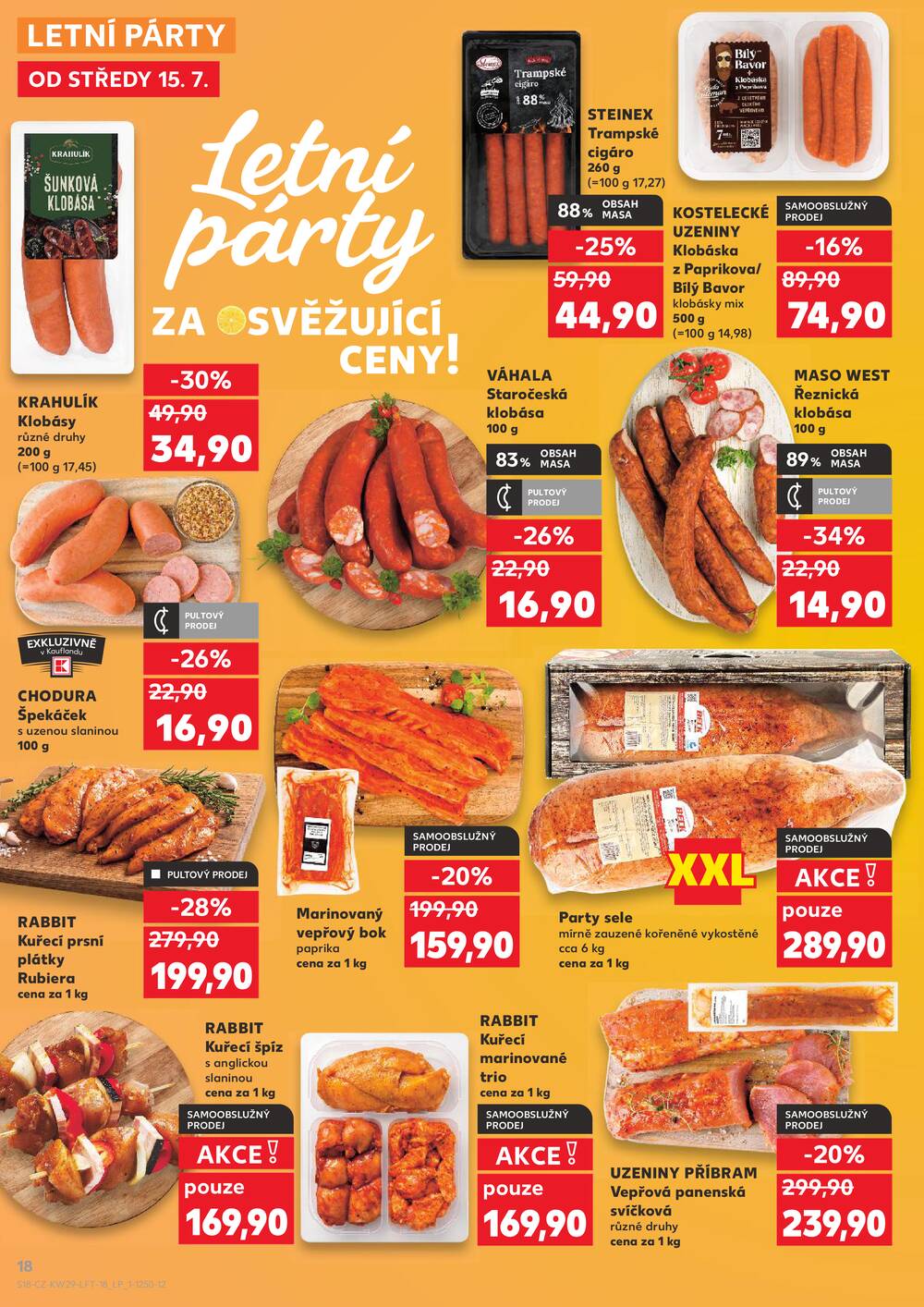 Leták Kaufland - Kaufland 15.7. - 21.7. - Kaufland - Ostrov - Jáchymovská - strana 18