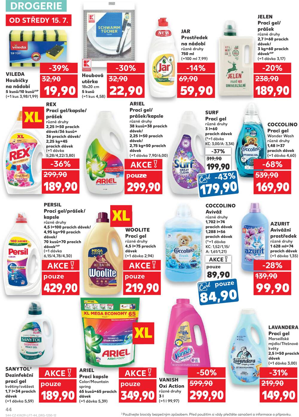 Leták Kaufland - Kaufland 15.7. - 21.7. - Kaufland - Liberec (Polní) - strana 44 Leták Kaufland - Kaufland 15.7. - 21.7. - Kaufland - Liberec (Polní) - strana 44