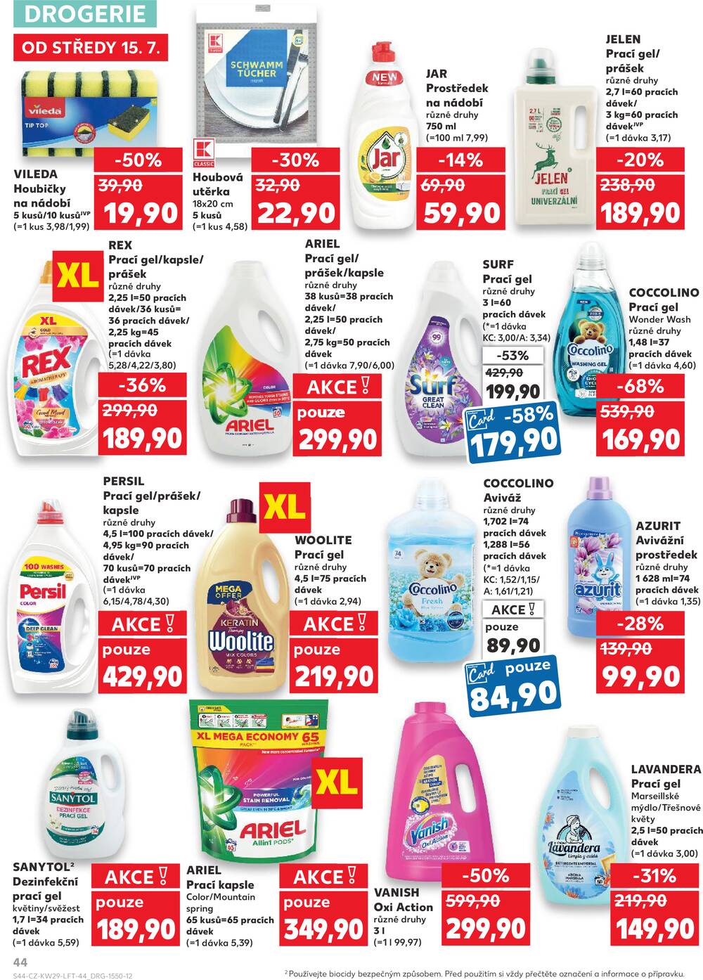 Leták Kaufland - Kaufland 15.7. - 21.7. - Kaufland - Praha 6 (Vypich) - strana 44