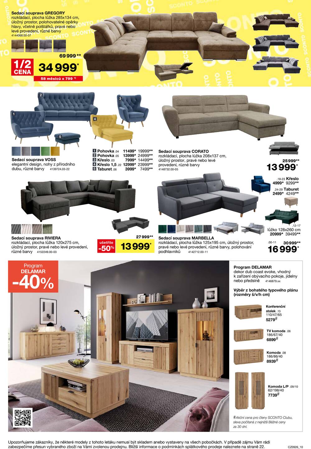 Leták SCONTO Nábytek - Sconto nábytek od 15.7. do 4.8.2026 - strana 10 Leták SCONTO Nábytek - Sconto nábytek od 15.7. do 4.8.2026 - strana 10
