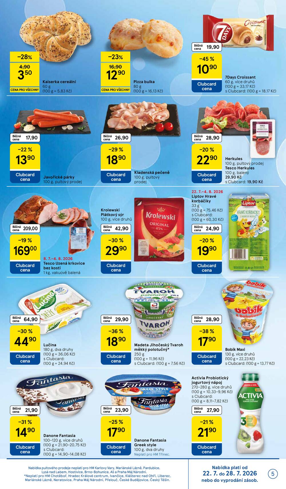 Tesco hypermarkety od 22.7. do 28.7.2026