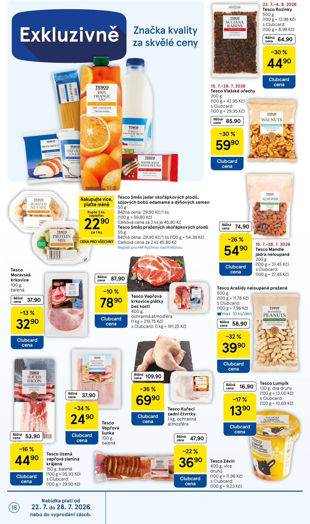 Tesco hypermarkety od 22.7. do 28.7.2026