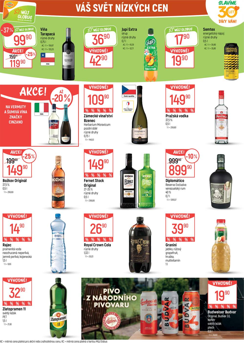 Akční leták Globus 22.7. - 28.7.2026 - Globus Praha - Centrum Černý Most