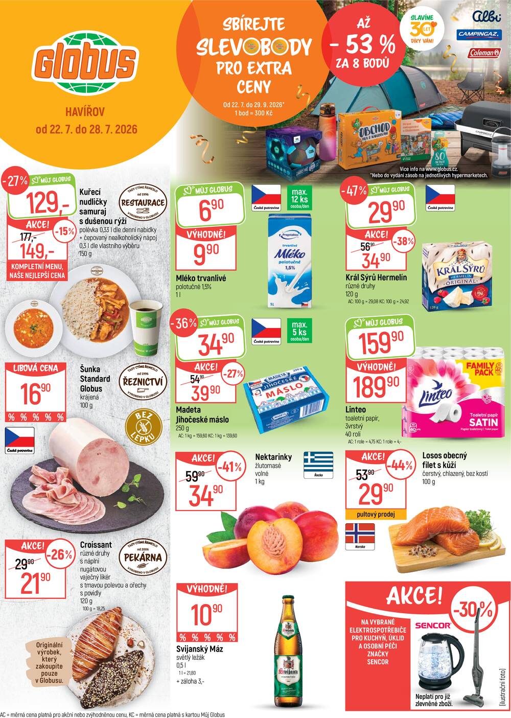 Akční leták Globus 22.7. - 28.7.2026 - Globus Havířov