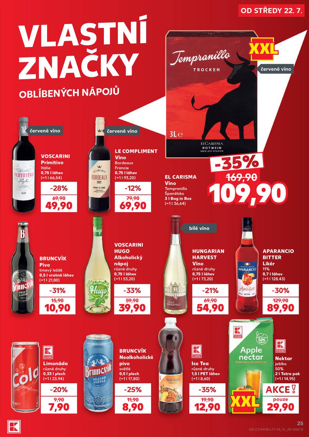 Leták Kaufland - Kaufland 22.7. - 28.7. - Kaufland - Praha 5 (Stodůlky) - strana 25