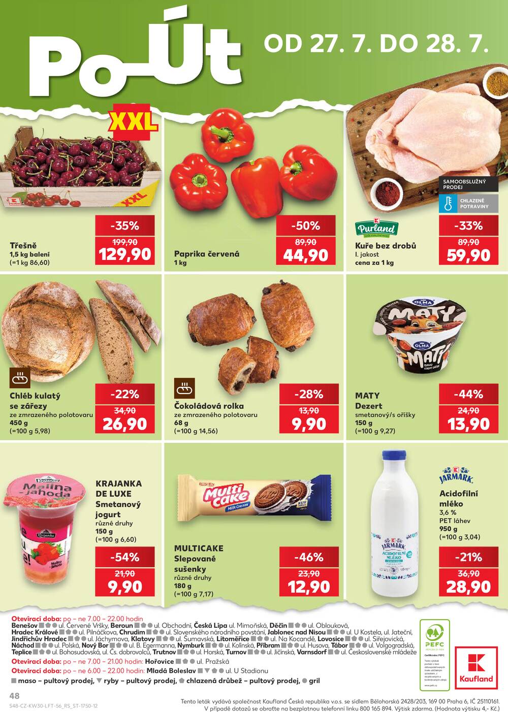 Leták Kaufland - Kaufland 22.7. - 28.7. - Kaufland - Teplice (Čs. Dobrovolců) - strana 48