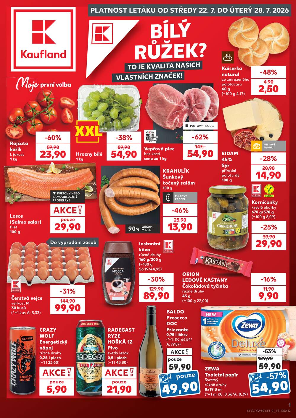 Leták Kaufland - Kaufland 22.7. - 28.7. - Kaufland - Sokolov - strana 1