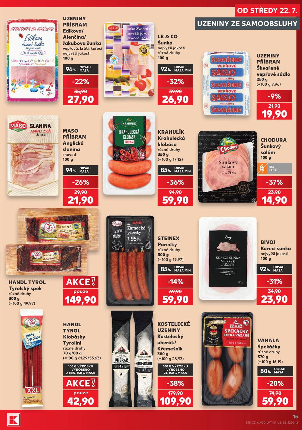 Leták Kaufland - Kaufland 22.7. - 28.7. - Kaufland - Pelhřimov - strana 15 Leták Kaufland - Kaufland 22.7. - 28.7. - Kaufland - Pelhřimov - strana 15