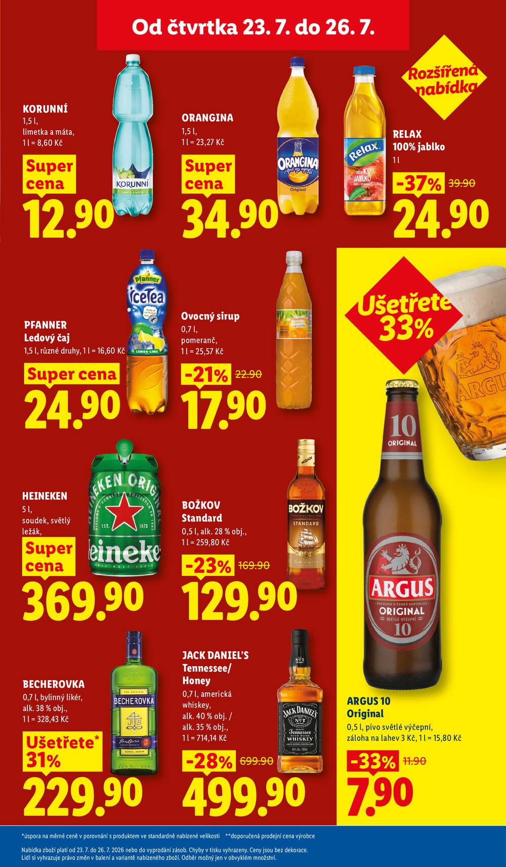 Lidl Čtvrtek od 23.7. do 26.7.2026