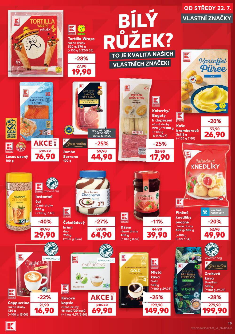 Leták Kaufland - Kaufland 22.7. - 28.7. - Kaufland - Brno - Ponava - strana 19