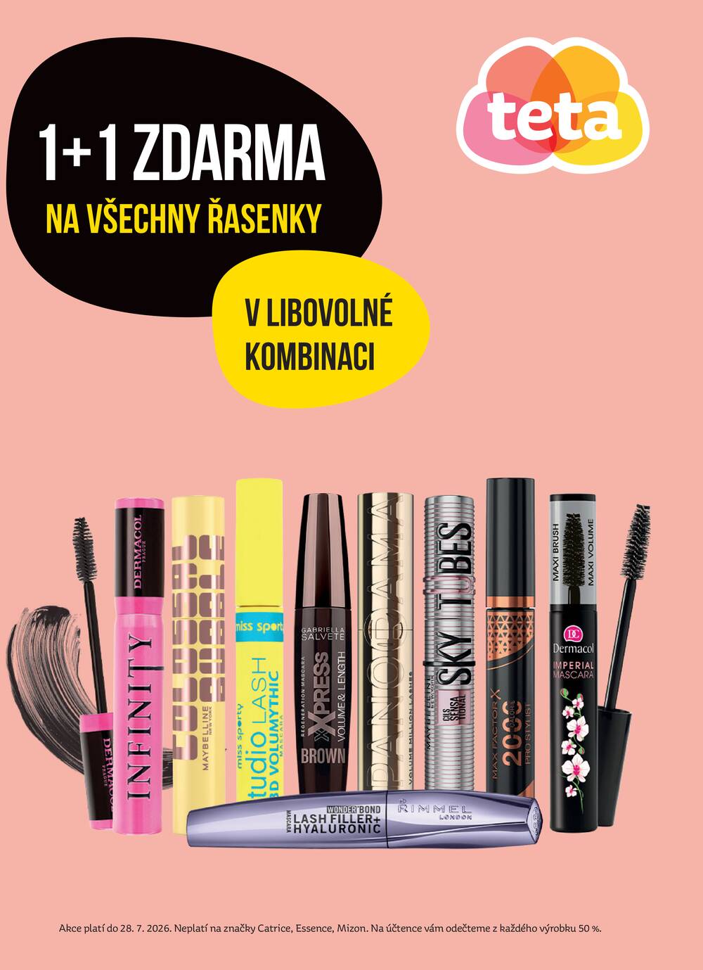 Leták Teta drogerie - Teta drogerie Řasenky od 20.7. do 28.7.2026 - strana 1 Leták Teta drogerie - Teta drogerie Řasenky od 20.7. do 28.7.2026 - strana 1