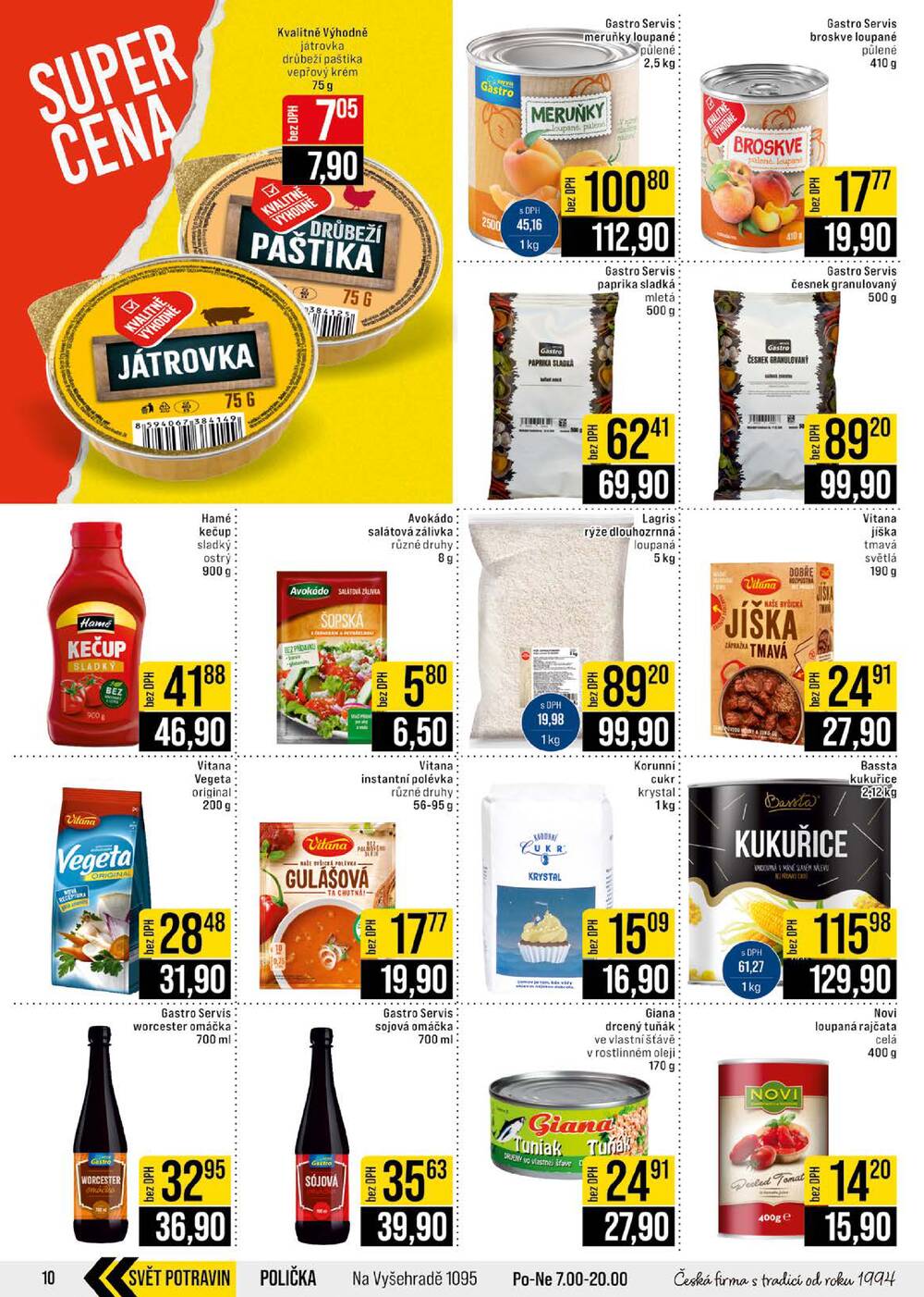 JIP Cash & Carry České Budějovice, Most, Náchod, Polička, Sušice a Svoboda nad Úpou od 22.7. do 28.7.2026