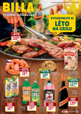 Leták BILLA od 29.7. do 18.8.2026