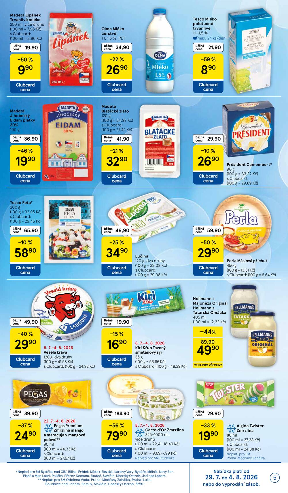 Leták Tesco - Tesco supermarkety od 29.7. do 4.8.2026 - strana 5