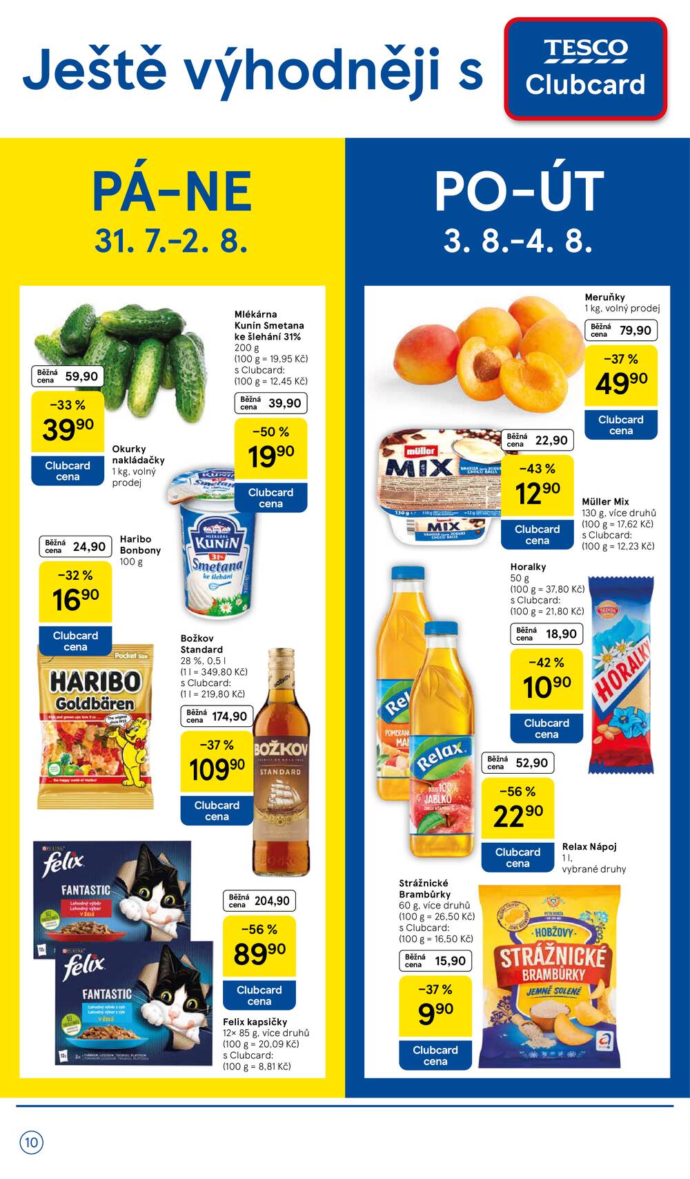 Tesco supermarkety od 29.7. do 4.8.2026