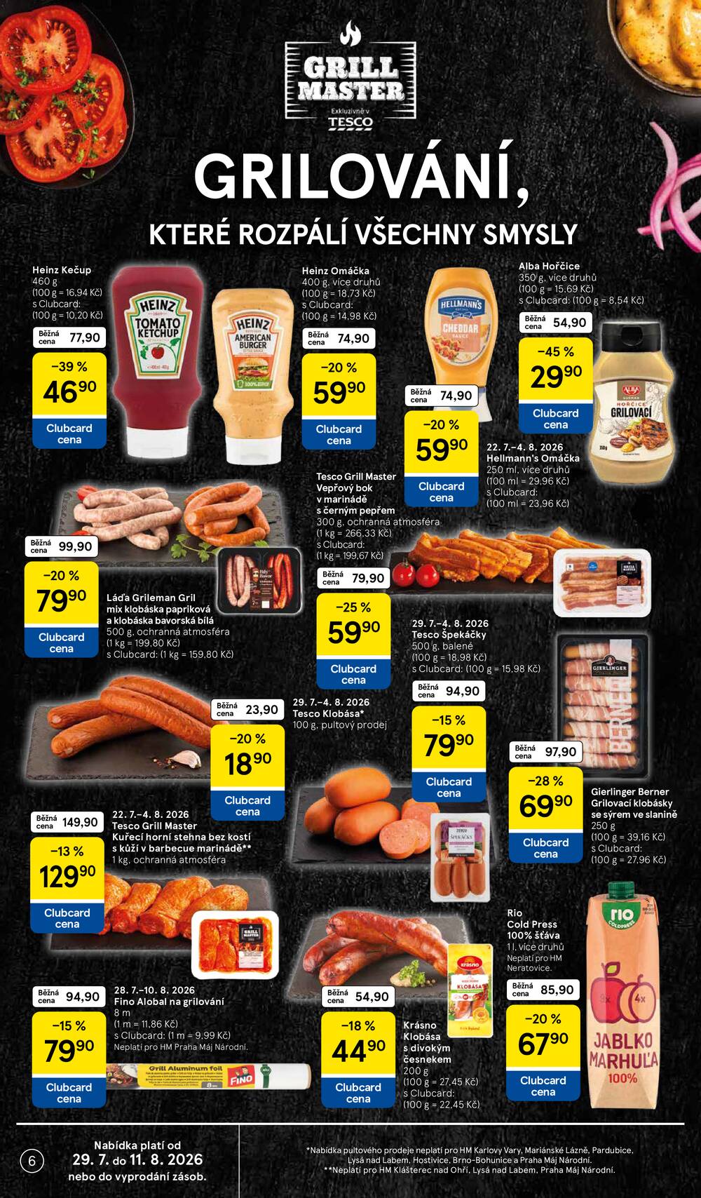 Leták Tesco - Tesco hypermarkety od 29.7. do 4.8.2026 - strana 6