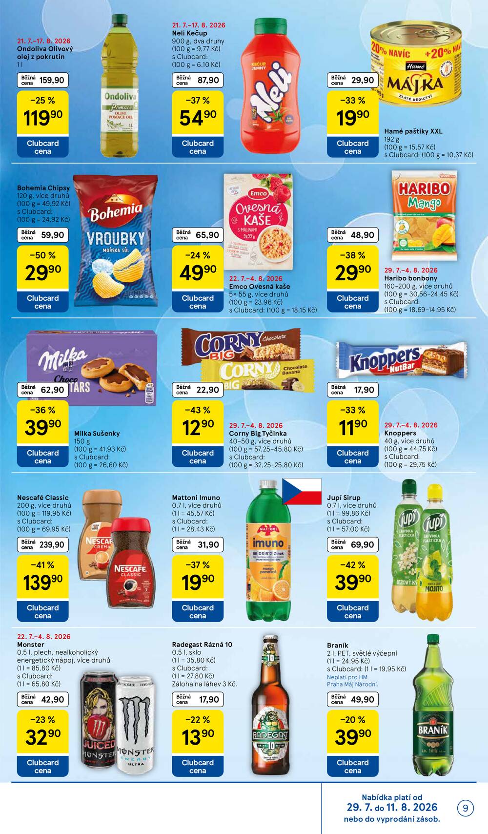 Tesco hypermarkety od 29.7. do 4.8.2026