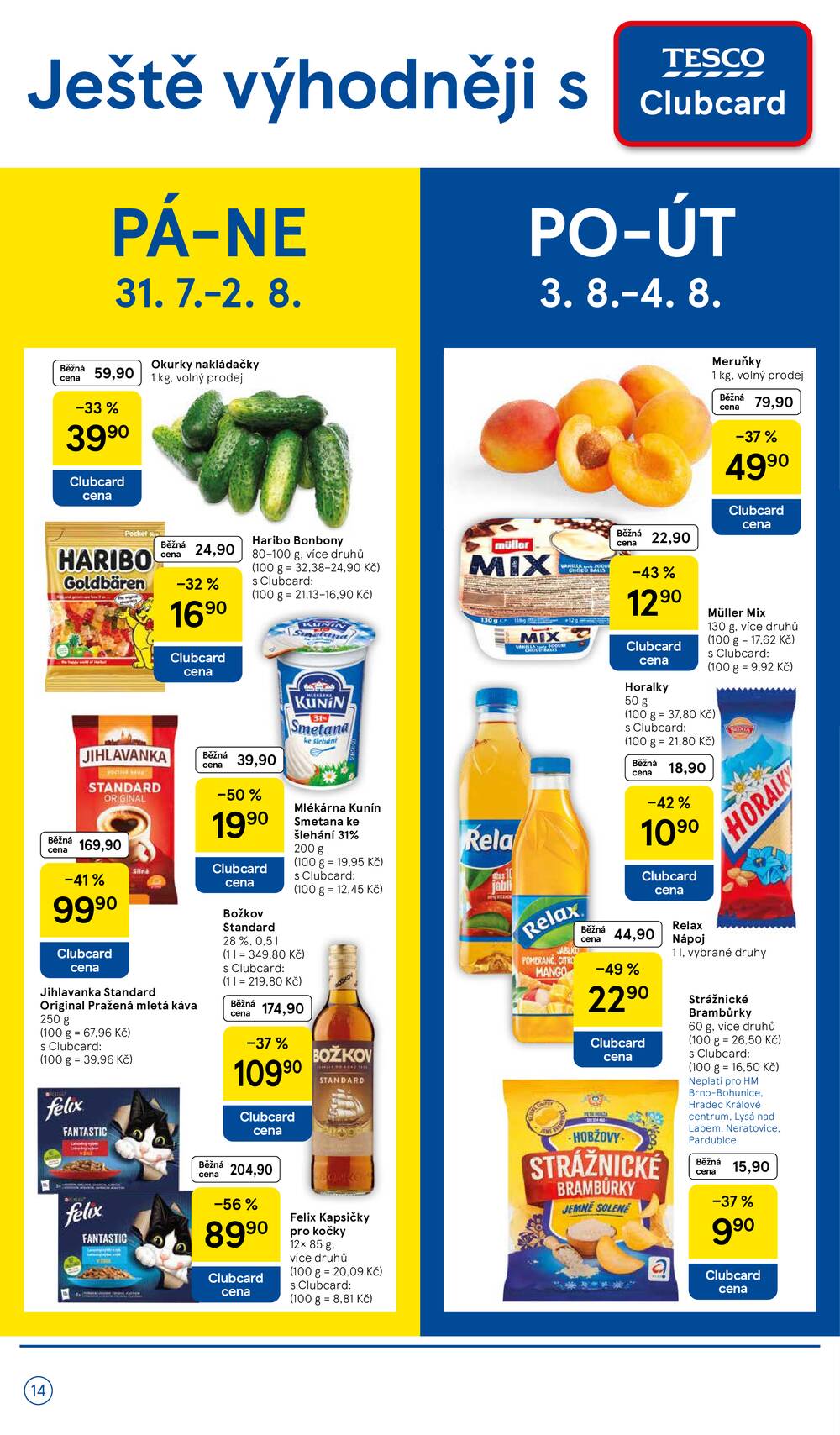 Leták Tesco - Tesco hypermarkety od 29.7. do 4.8.2026 - strana 14 Leták Tesco - Tesco hypermarkety od 29.7. do 4.8.2026 - strana 14