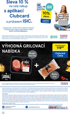 Tesco hypermarkety od 29.7. do 4.8.2026