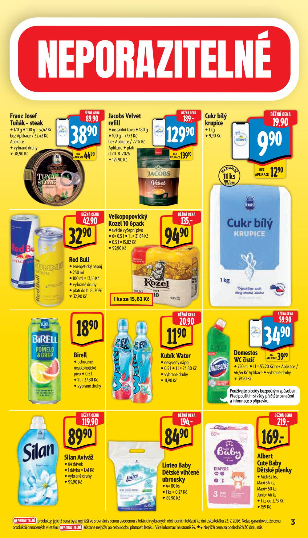 Leták Albert - Albert Supermarket od 29.7. do 4.8.2026 - strana 3