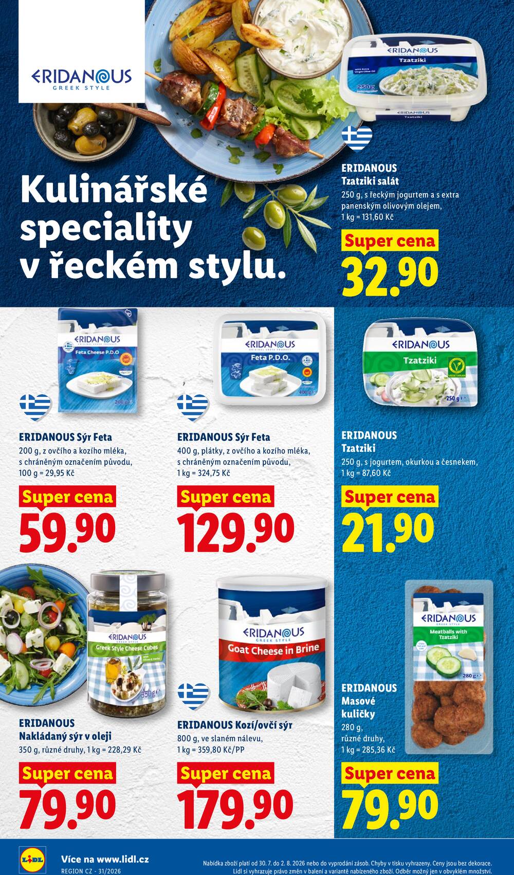 Lidl Čtvrtek od 30.7. do 2.8.2026