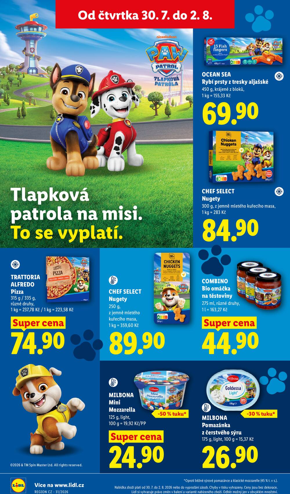 Lidl Čtvrtek od 30.7. do 2.8.2026