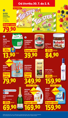 Lidl Čtvrtek od 30.7. do 2.8.2026