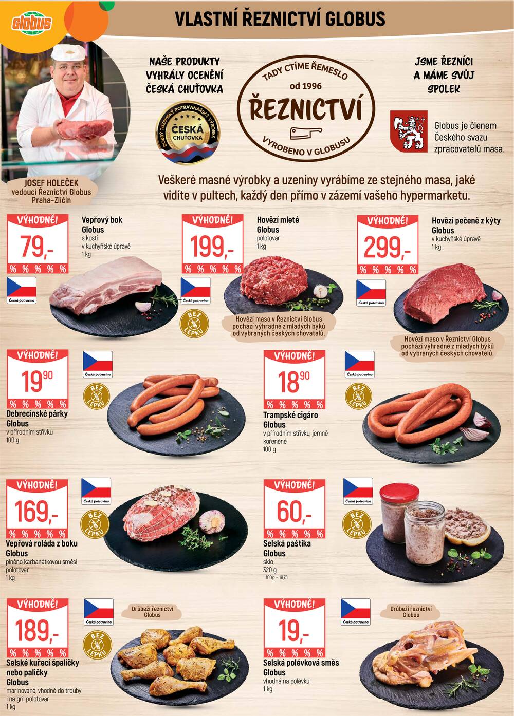 Akční leták Globus 29.7. - 4.8.2026 - Globus Praha - Zličín