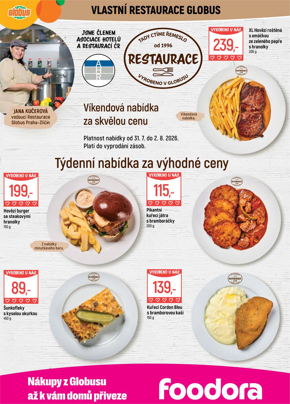 Akční leták Globus 29.7. - 4.8.2026 - Globus Praha - Zličín