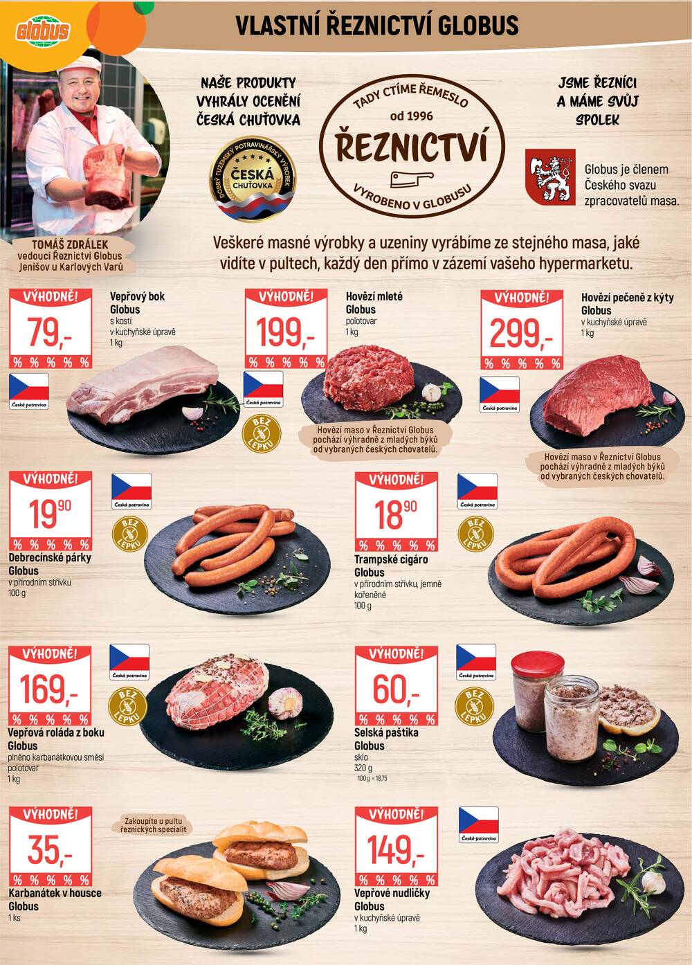 Akční leták Globus 29.7. - 4.8.2026 - Globus Jenišov u Karlových Varů