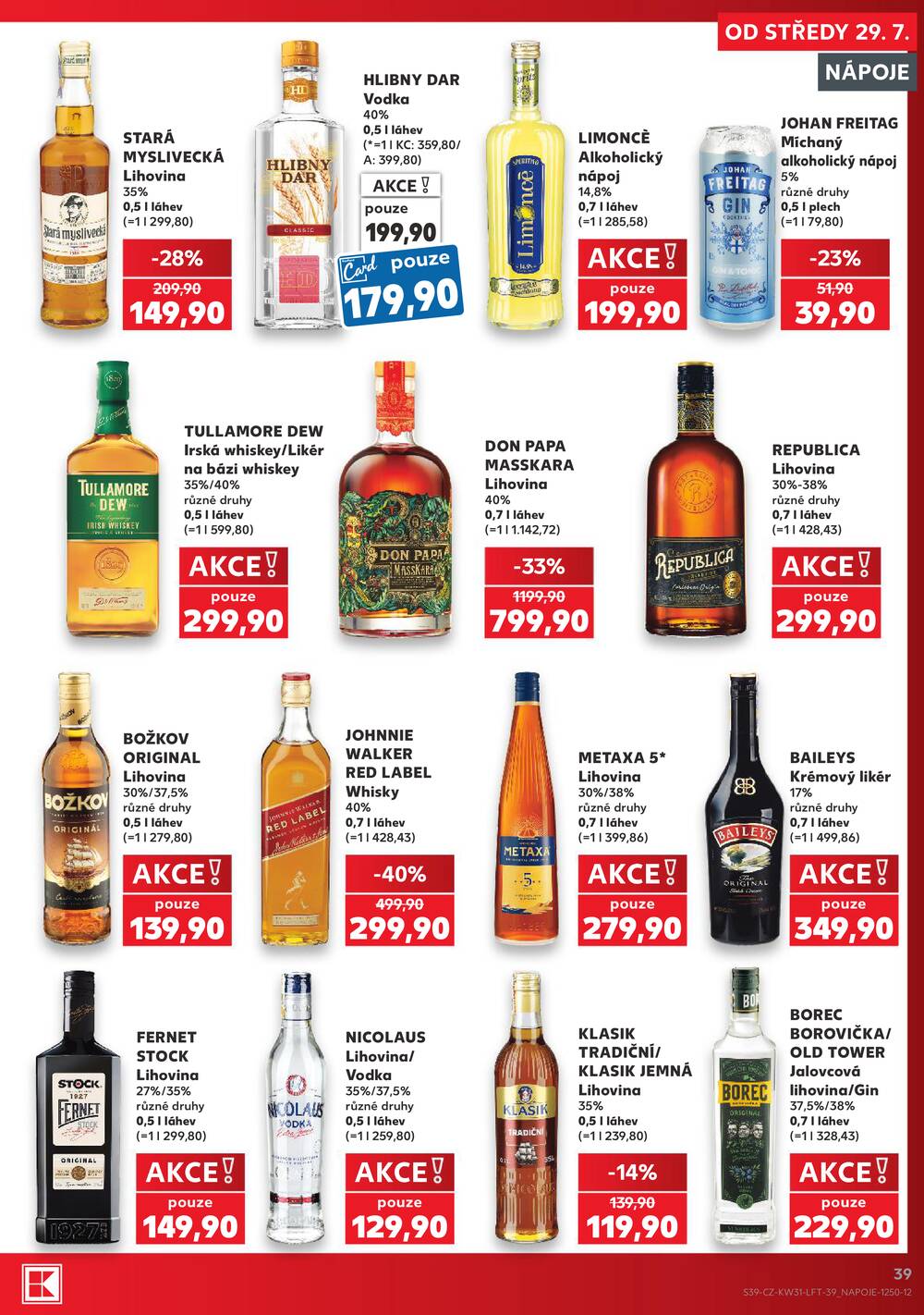 Leták Kaufland - Kaufland 29.7. - 4.8. - Kaufland - Chrudim - strana 39