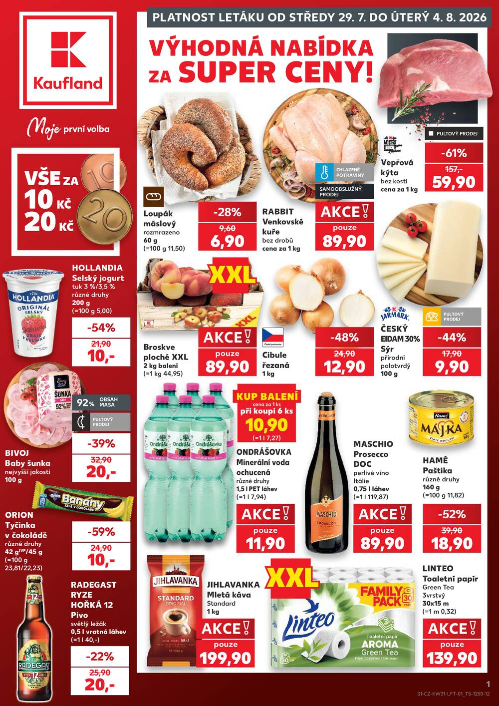 Leták Kaufland - Kaufland 29.7. - 4.8. - Kaufland - Jablonec nad Nisou (U Kostela) - strana 1