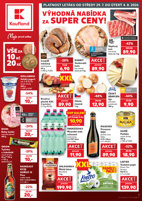 Leták Kaufland 29.7. - 4.8. - Kaufland - Brno - Slatina
