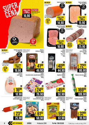JIP Cash & Carry České Budějovice, Most, Náchod, Polička, Sušice a Svoboda nad Úpou od 29.7. do 4.8.2026