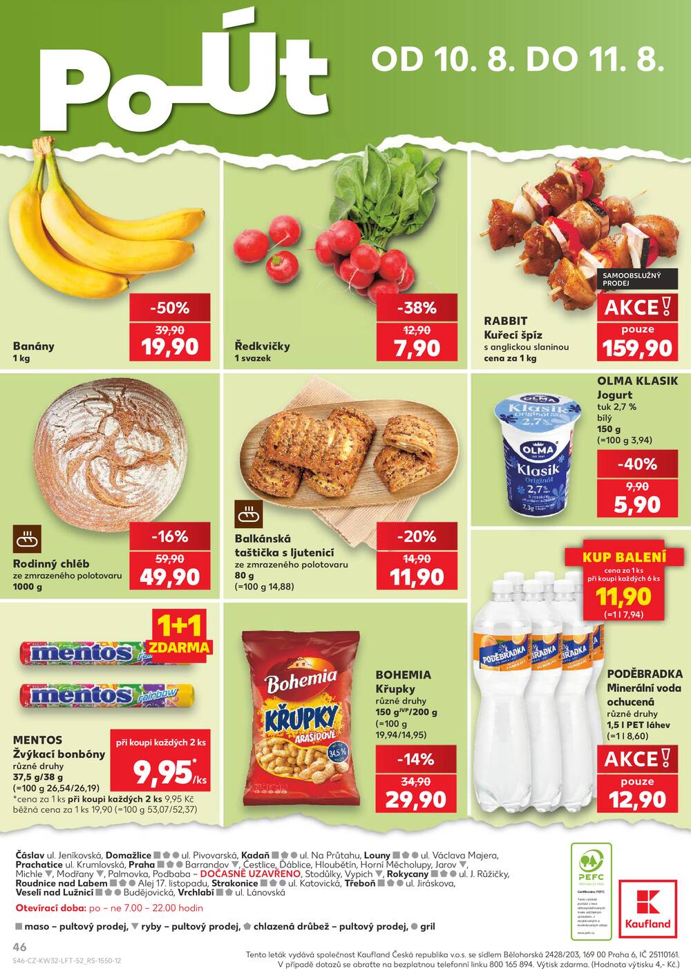 Kaufland 5.8. - 11.8. - Kaufland - Praha - Hloubětín