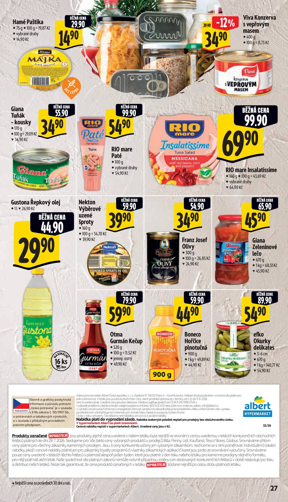 Leták Albert - Albert Hypermarket od 5.8. do 11.8.2026 - strana 31 Leták Albert - Albert Hypermarket od 5.8. do 11.8.2026 - strana 31